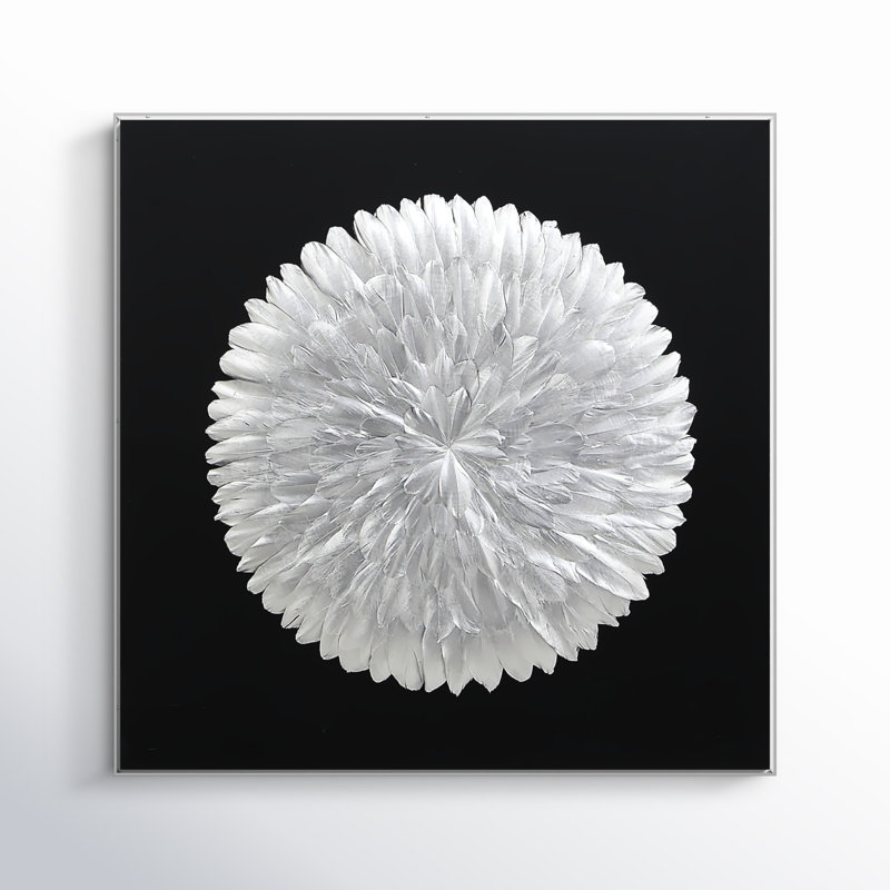 Glam Abstract Wall Decor on Acrylic, Silver