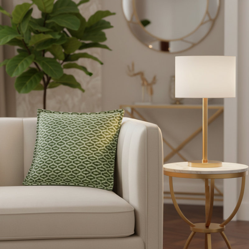 Eden Zimmer Square Pillow Cover & Insert, Brown