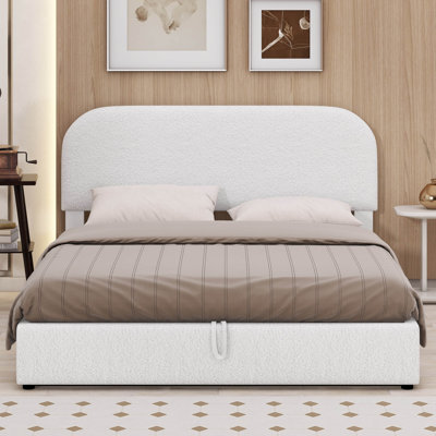 Lit plateforme tapissier Teddy