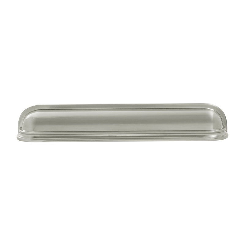 Berkshire Collection Cup Pull - Cabinet Pull - Farmhouse Hardware for Drawers & Cabinets, Satin Nickel, 5-1/16"