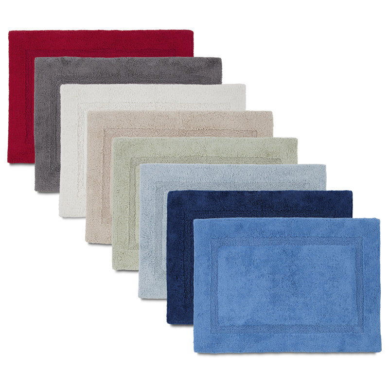 Luxurious Cream 100% Cotton Tufted Bath Rug 17" x 24"
