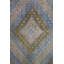 Tapis de couloir jaune en laine noué à la main de conception unique 5 pi 10 po x 12 pi années 2000 Jijim