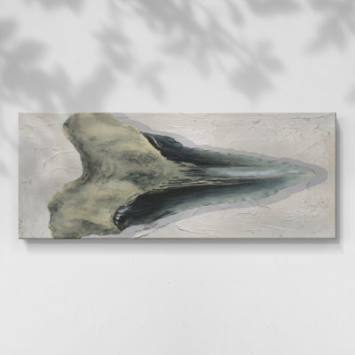 Watercolor Sharks Tooth III - Toile tendue avec châssis - Prêt à accrocher