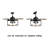 Crozet 910'' Ceiling Fan with Light Kit