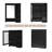 3-in-1 Bathroom Mirror Cabinet, 24-inch Wall Mounted Medicine Cabinet With Adjustable Shelf & Tower Bar, High-define Mirror With Storage For Bathroom Vanity-185992131