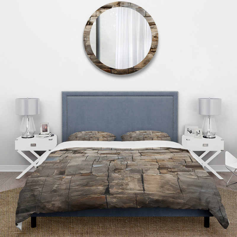 Ensemble de housse de couette Hebrew Western Wall Collage II Bed, Housse de couette simple + 1 taie décorative stan