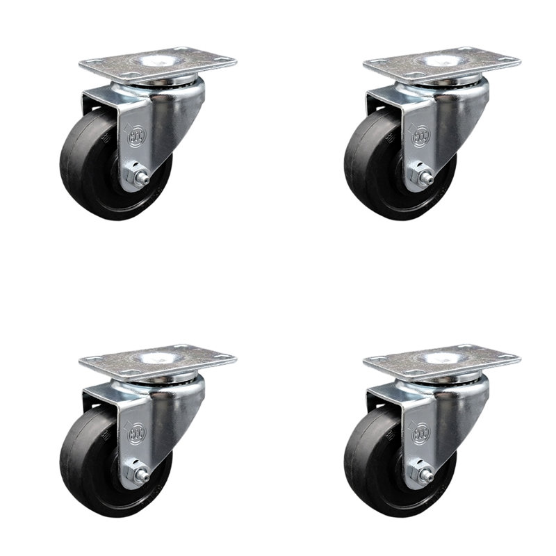 Soft Rubber Swivel Caster