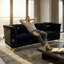 FX-P82-BK3 55-inch Black Velvet Sofa