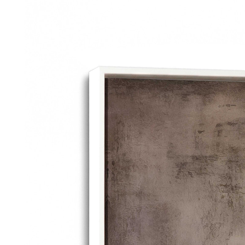 «Silent Ashen Echoes», reproduction sur toile, Cadre flottant blanc opaque, H 24,75 po x l 24,75 po x P 1,75 po
