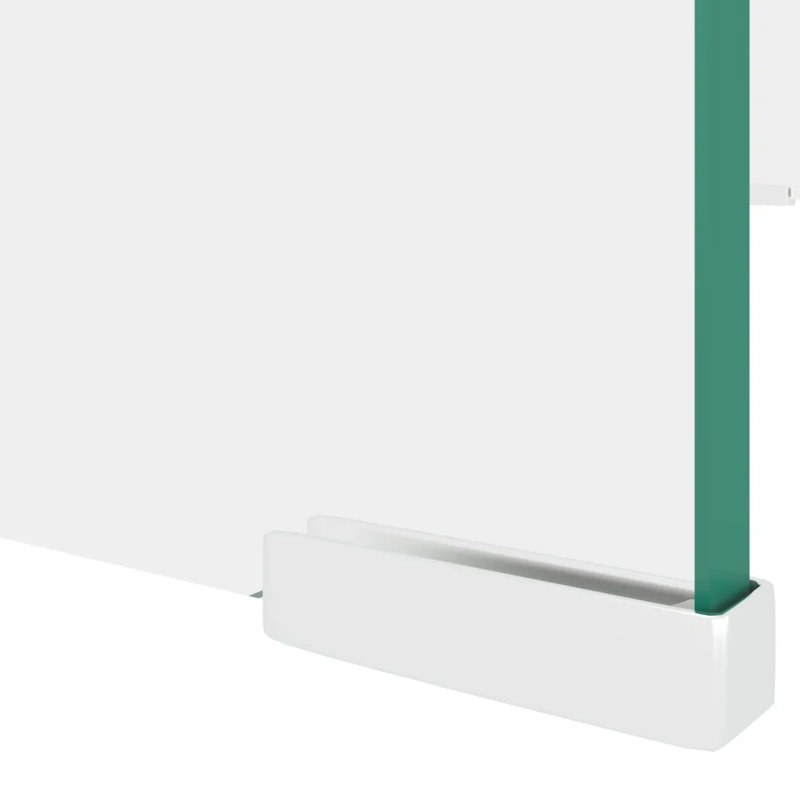 Wakeland TV Stand/Monitor Riser Glass, 70cm, Green