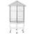 77" Flight Bird Cage Hexagon Covered Canopy Portable Aviary With Storage