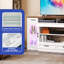 Console multimédia avec station de charge et bande lumineuse Modern Farmhouse
