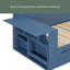 Lit de jour avec bureau amovible, tiroirs de rangement et table d'appoint hydraulique-2040446234-2040446235