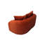 Coussins à ressorts ensachés rouge orangé 65,56 po, 3 coussins décoratifs, idéal pour les petits salons avec canapé en velours côtelé, sans assemblage, sièges moelleux