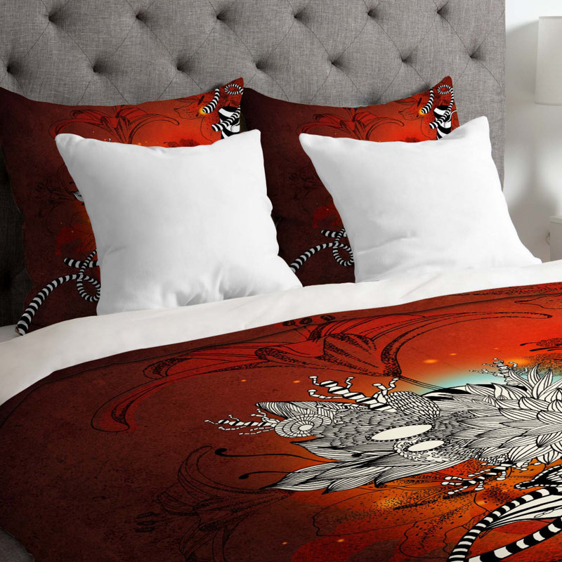 Iveta Abolina Modern & Contemporary Floral Duvet Cover, Twin Duvet Cover