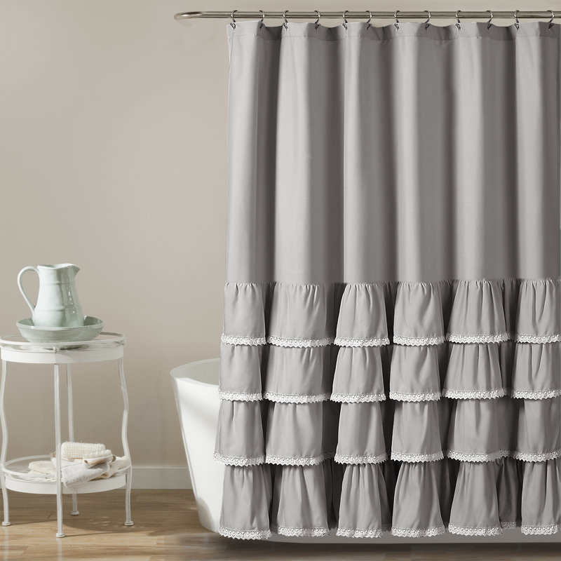 Rideau de douche Ella, gris