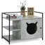 Cushing Wood Enclosed Litter Box Enclosure-2062255307