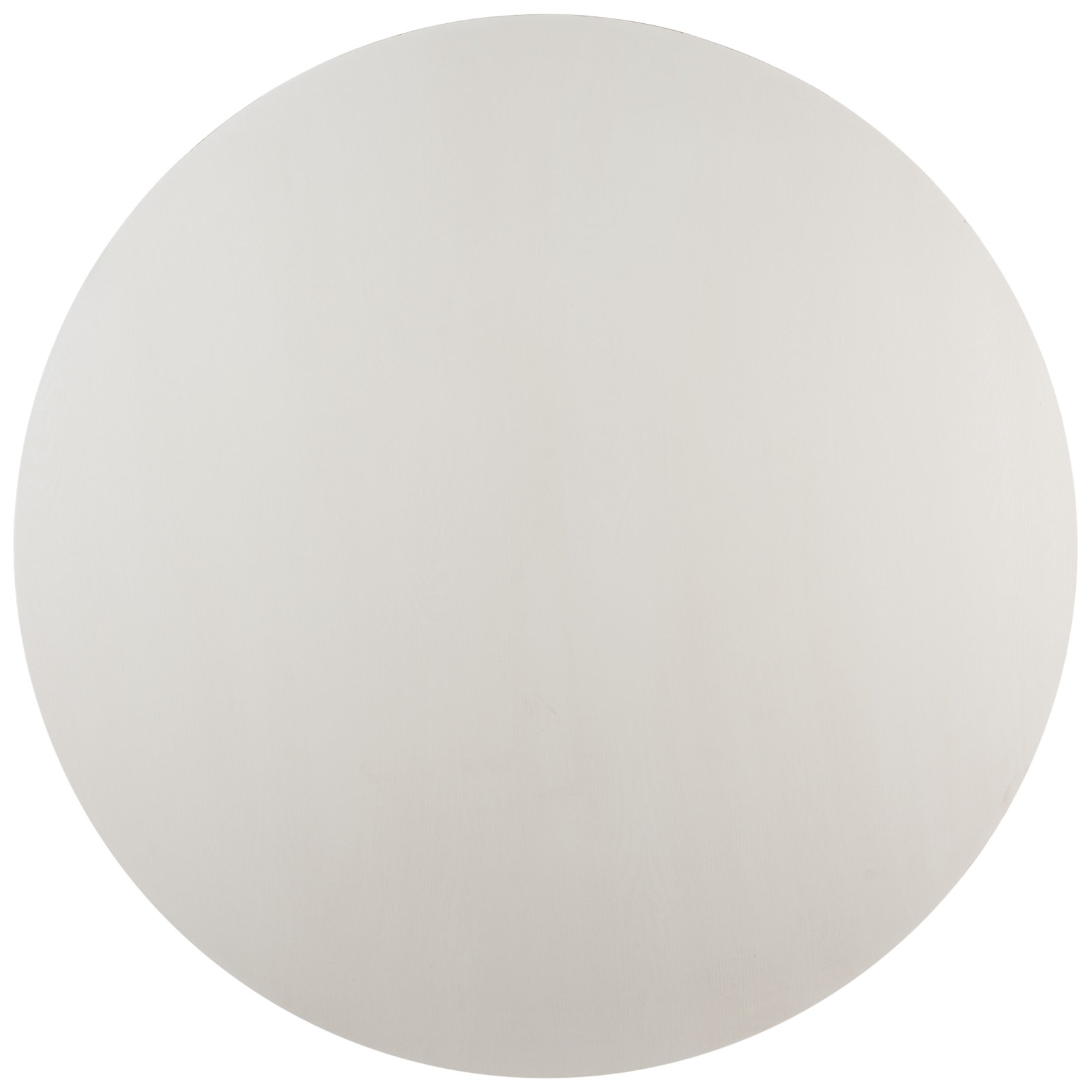 Pacetti 47.3'' Round Dining Table, White, Natural