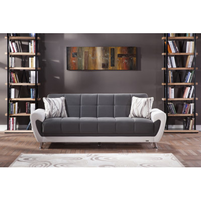 Duru 90.01" Wide Round Arm Sleeper