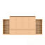 Lit escamotable double avec tiroirs et tablettes de rangement spacieux-640547591