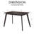 Brittnae Oak Solid Wood Dining Table-229582520