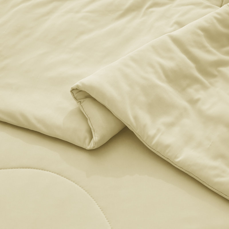 Wonderful Cooling Jersey Quilt Set, Cream, King Quilt