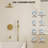 10-Inch High-Pressure Rainfall Shower System, Tub Faucet Set with Pressure Balanced Valve-73468189