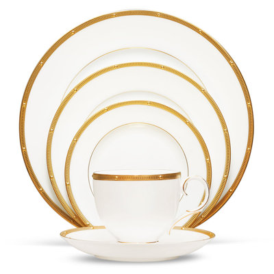 Noritake Rochelle Gold 5-Piece Place Setting, Service for 1