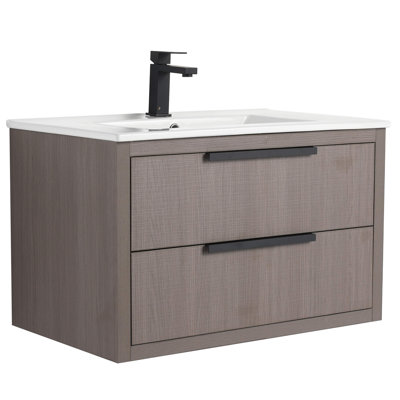 Meuble-lavabo Toddington de 30 po de largeur avec tiroirs - Lavabo inclus