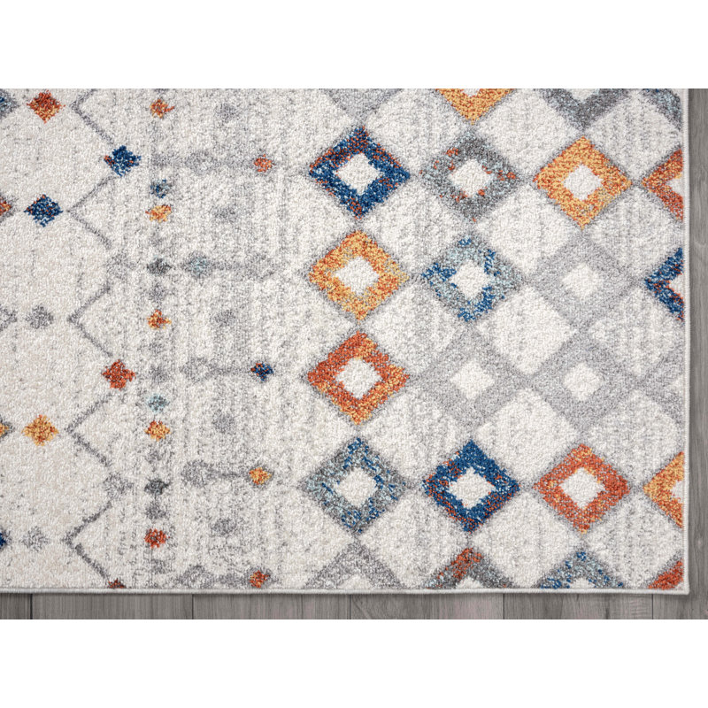 Renae Moroccan Multicolor Area Rug, Rectangle 5'3" x 7'6"