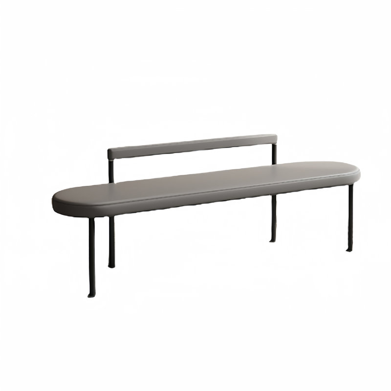 Banc rembourré en cuir Tajiah, H 21,65 po x l 70,86 po x P 17,71 po