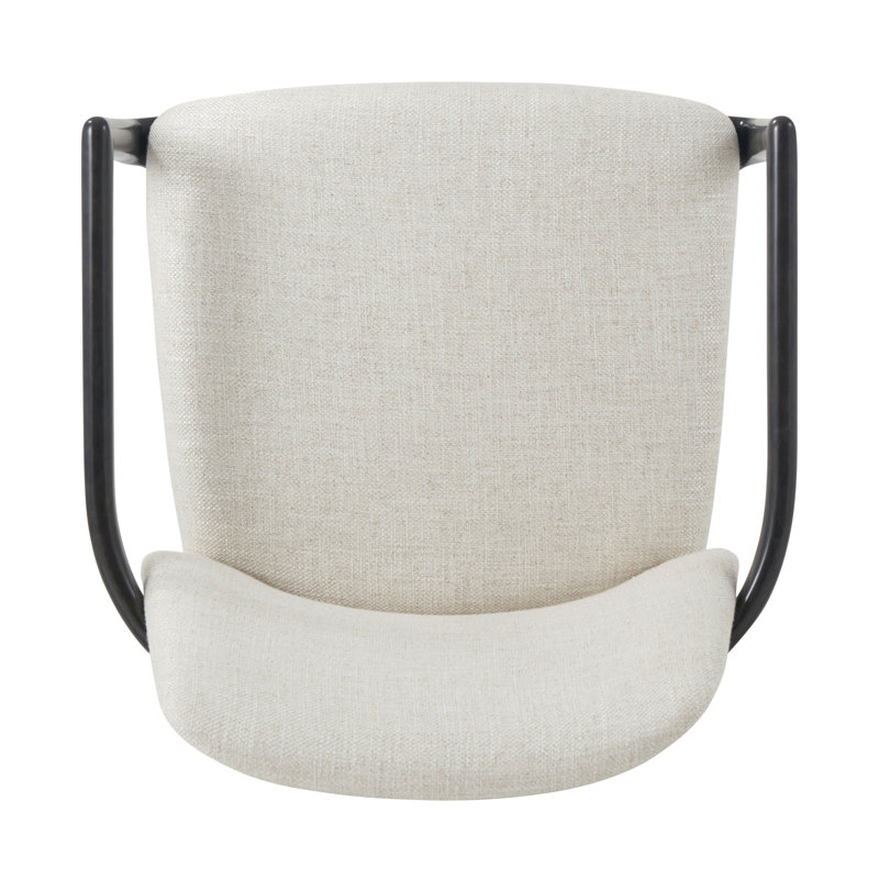 Kesden Upholstered Arm Chair, Silent Black