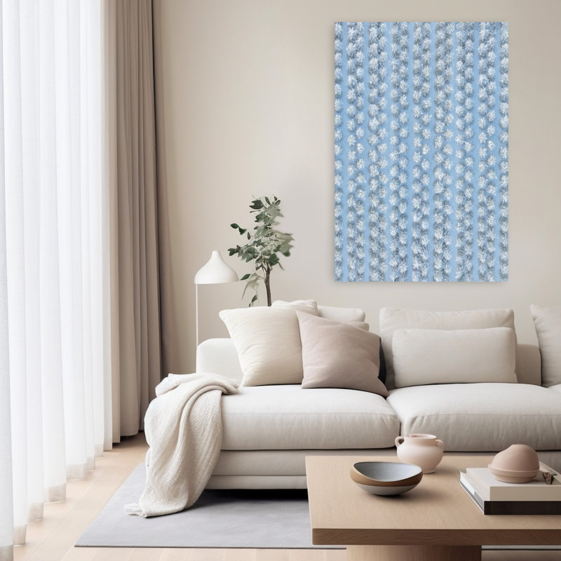 Plante abstraite, art mural contemporain, H 60 po x l 40 po