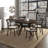 47.24''Round Rubber Wood Dining Table For 4-6 With Wooden Trestle Pedestal Base,Modern Kitchen Wooden Table Dinner Table For Dining Room, Living Room,Brown(1 Table)-247028601