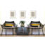 Housse et insert de coussin rectangulaire intérieur / extérieur en polyester / mélange de polyester Chamu-99277265-83783544