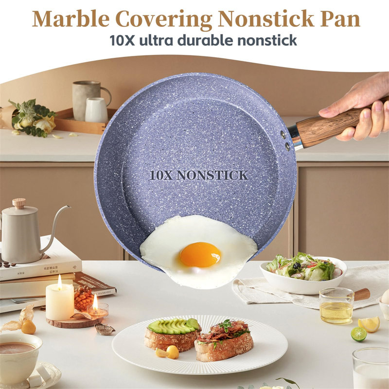 Quinnton 19 - Piece Aluminum Cookware Set
