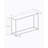 Accent Table, Console, Entryway, Narrow, Sofa, White Marble Look Laminate, Black Metal-610582269
