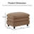 Vitoria Curved Ottoman Teddy Fabric-68725859