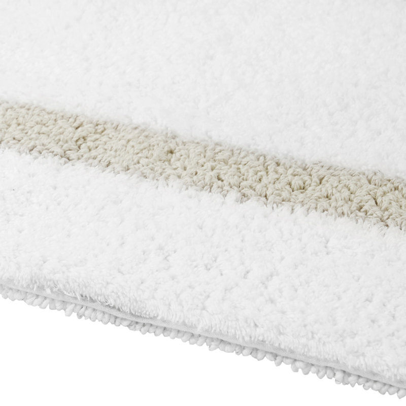 Makbul Premium 100% Cotton 5 Piece Bath Rug Sets with Race Track Pattern, Machine Washable, Super Absorbent & Tufted Weave Reversible Bath Mat for Bathroom