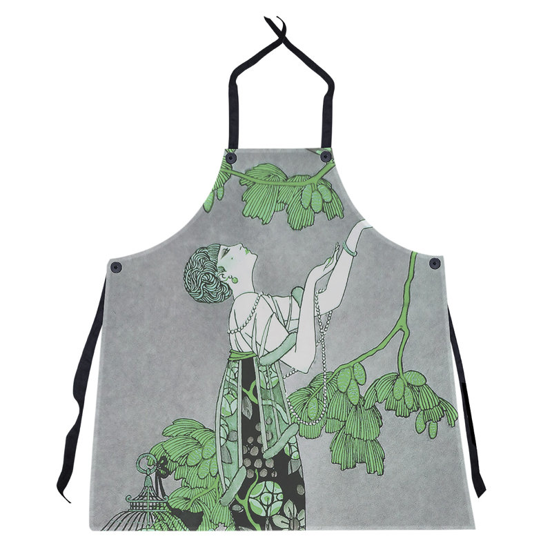 Tablier George Barbier, Vert / Gris