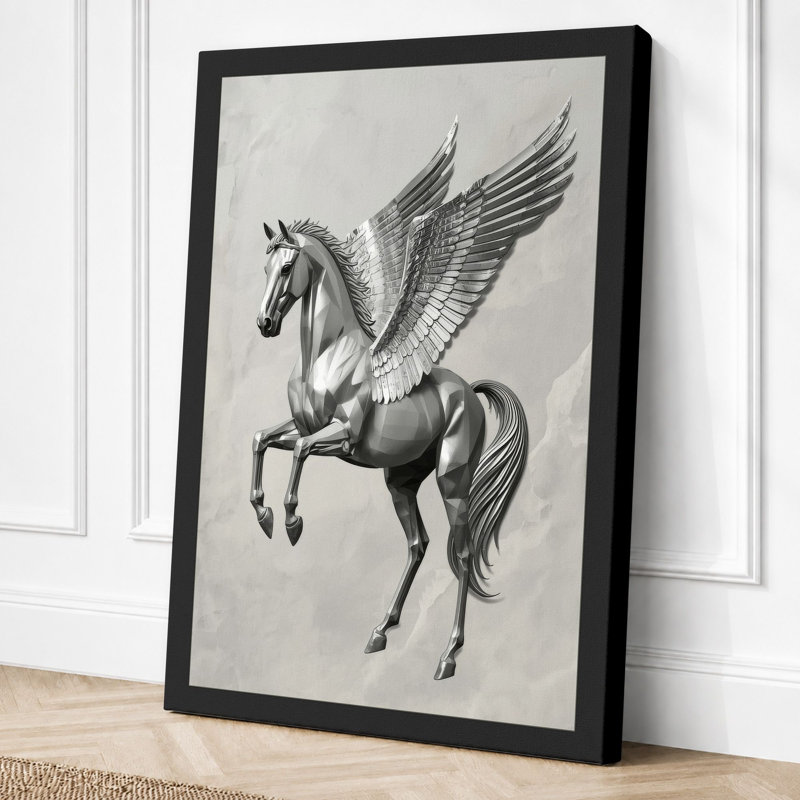 Pegasus Classical - Wrapped Canvas, 24x16 - 61.0 x 40.6 cm, Black Border