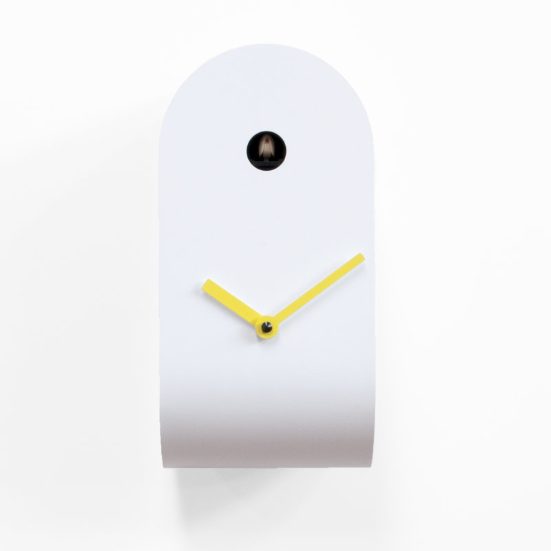 Bane Metal Wall Clock, Yellow