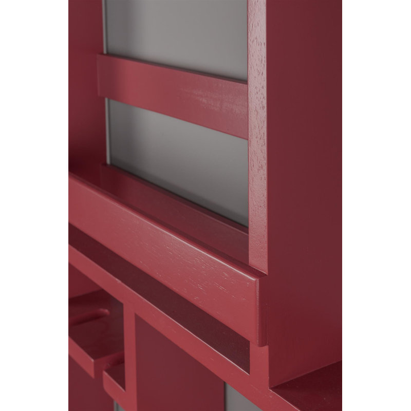 Myron Wine Rack, Red
