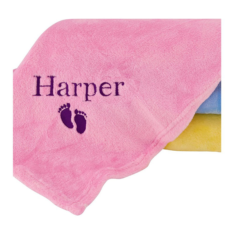 Couvertures personnalisées pour bébé garçons et filles, Rose