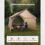 Cabin Hot Tent With Stove Jack Lightweight Waterproof 2 Persons Camping