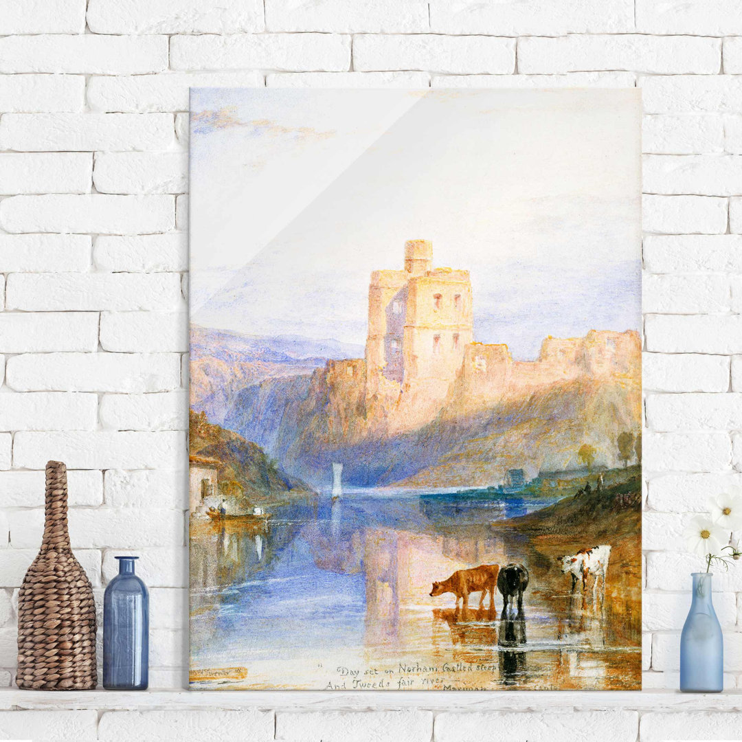 Glasbild Norham Castle von J. M. W. Turner