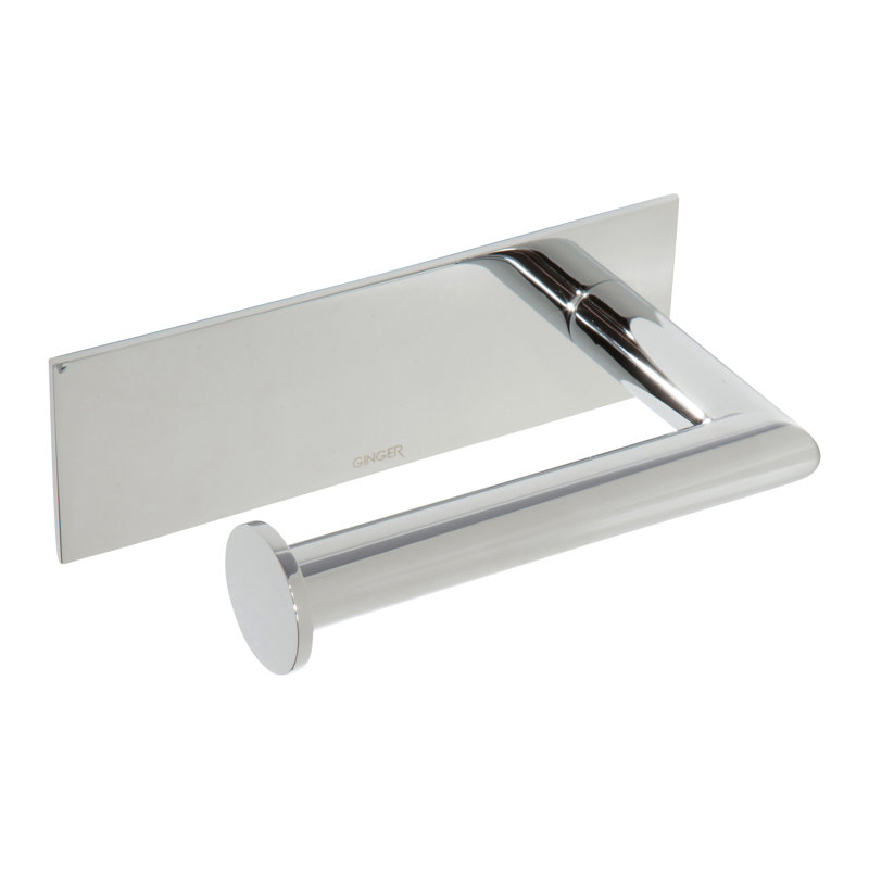 Surface Open on Left Toilet Paper Holder, Polished Chrome