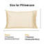 Ensemble de taies d'oreiller Tournesol Luxueuses en satin de coton 100 % argenté, ajusté parfait-122611585-122611586