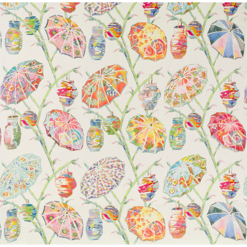 Umbrellas Fabric, Rainbow