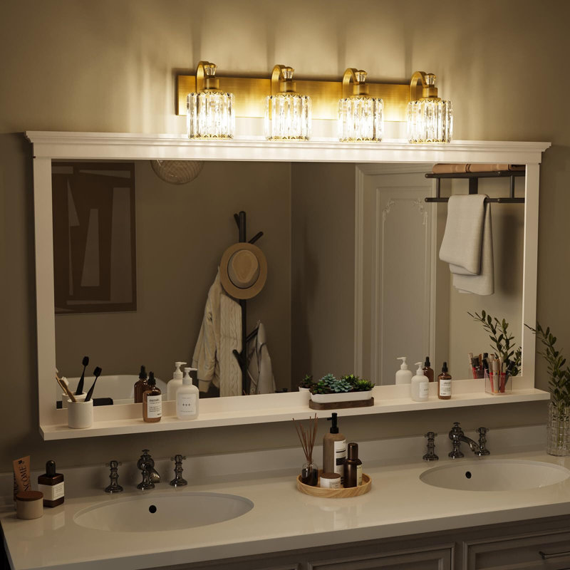 Modern Crystal Bathroom Vanity Lights Gold